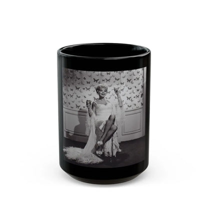 Barbara Nichols #479 (Vintage Female Icon) Black Coffee Mug-15oz-Go Mug Yourself