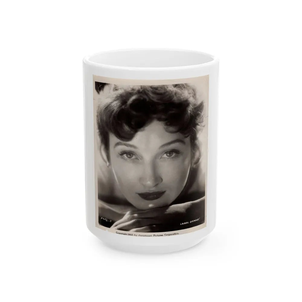 Carol Ohmart #25 (Vintage Female Icon) White Coffee Mug-15oz-Go Mug Yourself