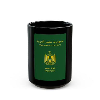 Egyptian Passport - Black Coffee Mug-15oz-Go Mug Yourself