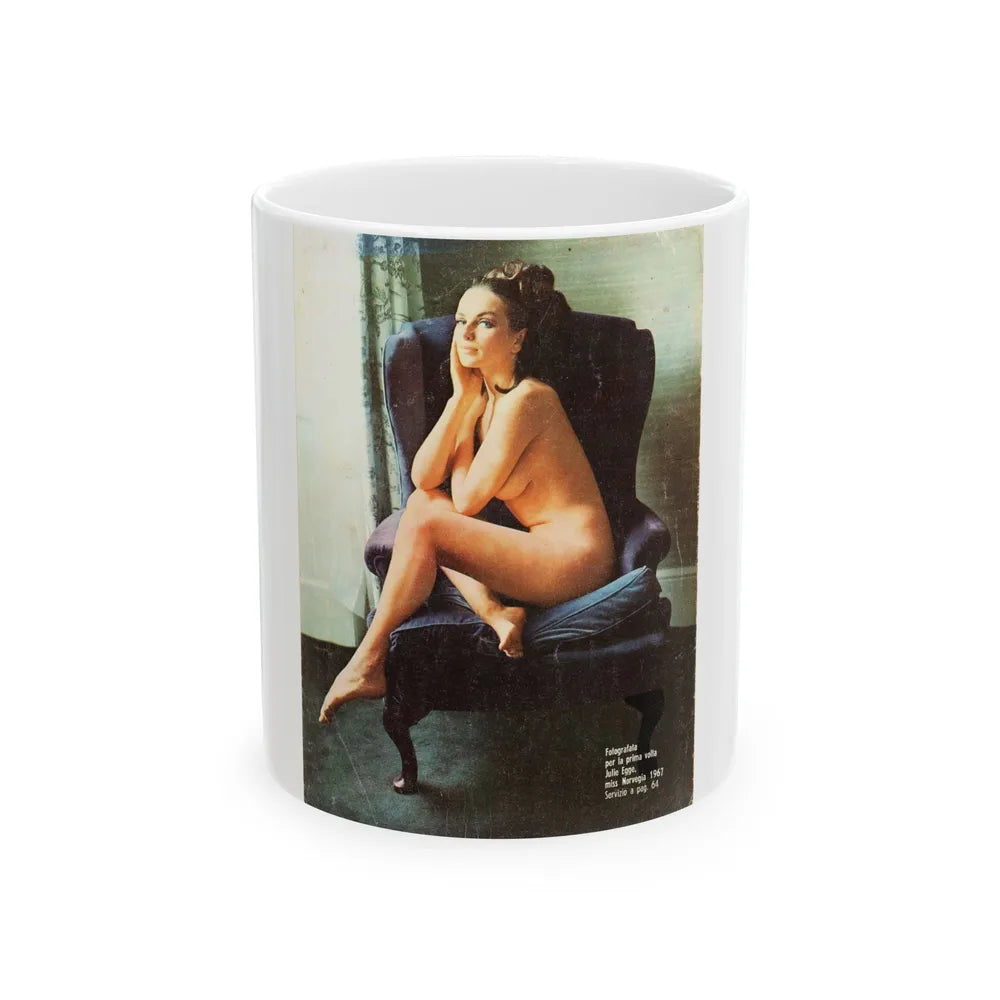 Julie Ege #250 (Vintage Female Icon) White Coffee Mug-11oz-Go Mug Yourself