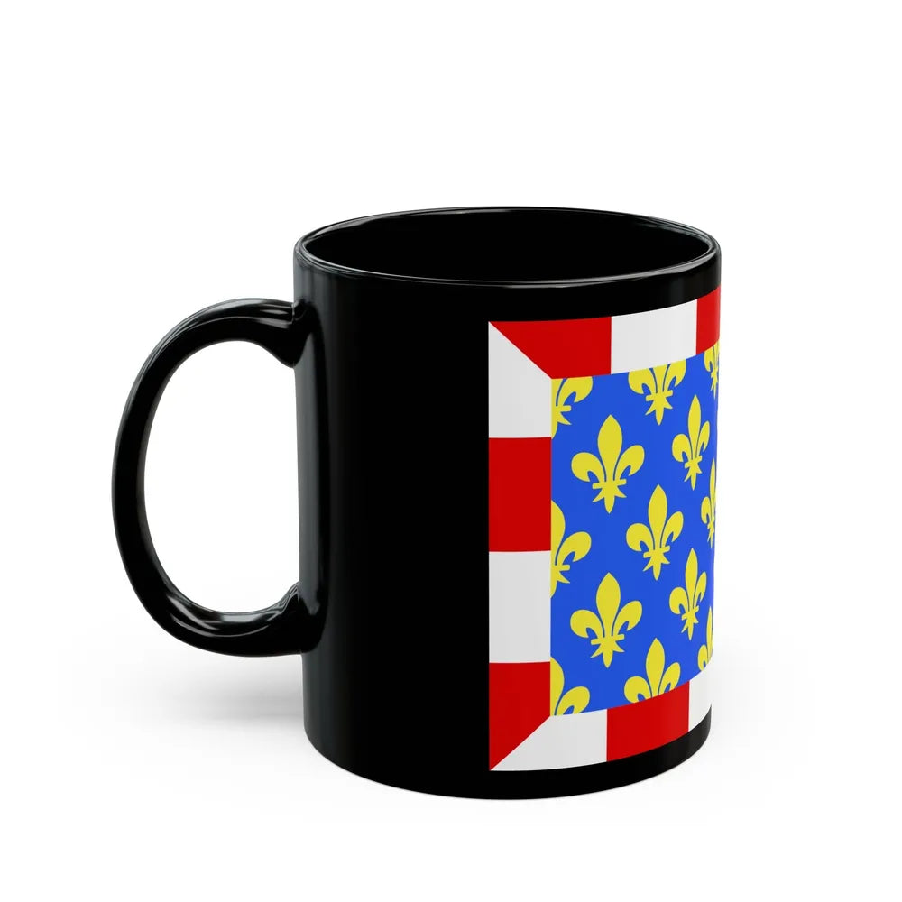 Flag of Indre et Loire France - Black Coffee Mug-Go Mug Yourself