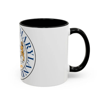 Seal of Rockville Maryland - Accent Coffee Mug-Go Mug Yourself