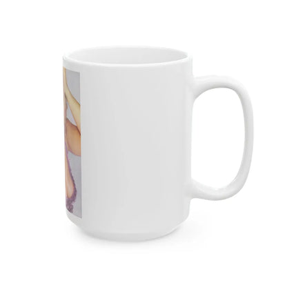 Linda Blair #187 - Topless (Vintage Female Icon) White Coffee Mug-Go Mug Yourself