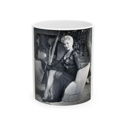 Kim Novak #198 (Vintage Female Icon) White Coffee Mug-11oz-Go Mug Yourself