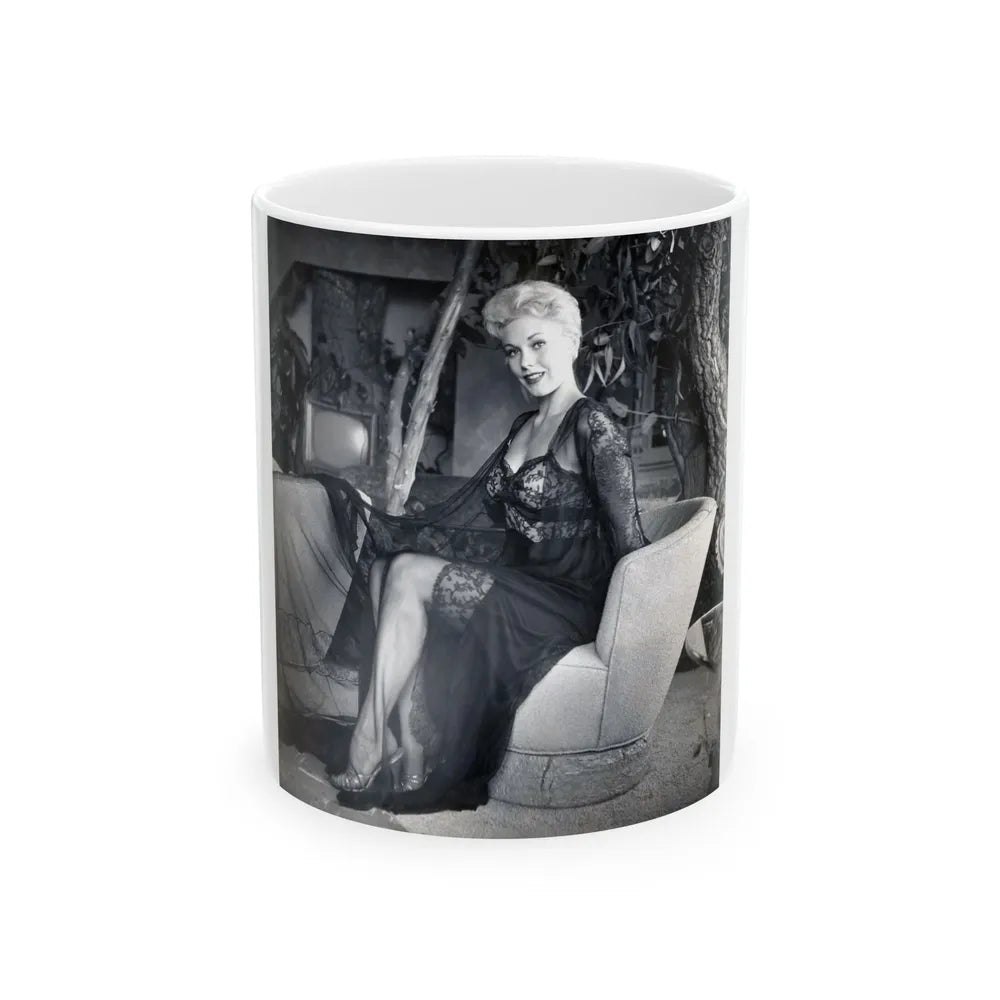 Kim Novak #238 (Vintage Female Icon) White Coffee Mug-11oz-Go Mug Yourself