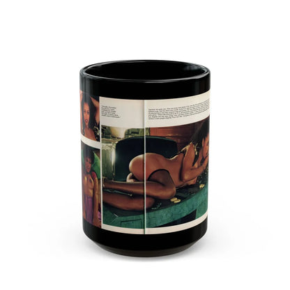 Ola Ray #132 - [Pages 148-149] Ola Playboy Spread Pages 5 & 6 of 10+Centerfold from Playboy Mag. June '80 (Vintage Female Icon) Black Coffee Mug-15oz-Go Mug Yourself