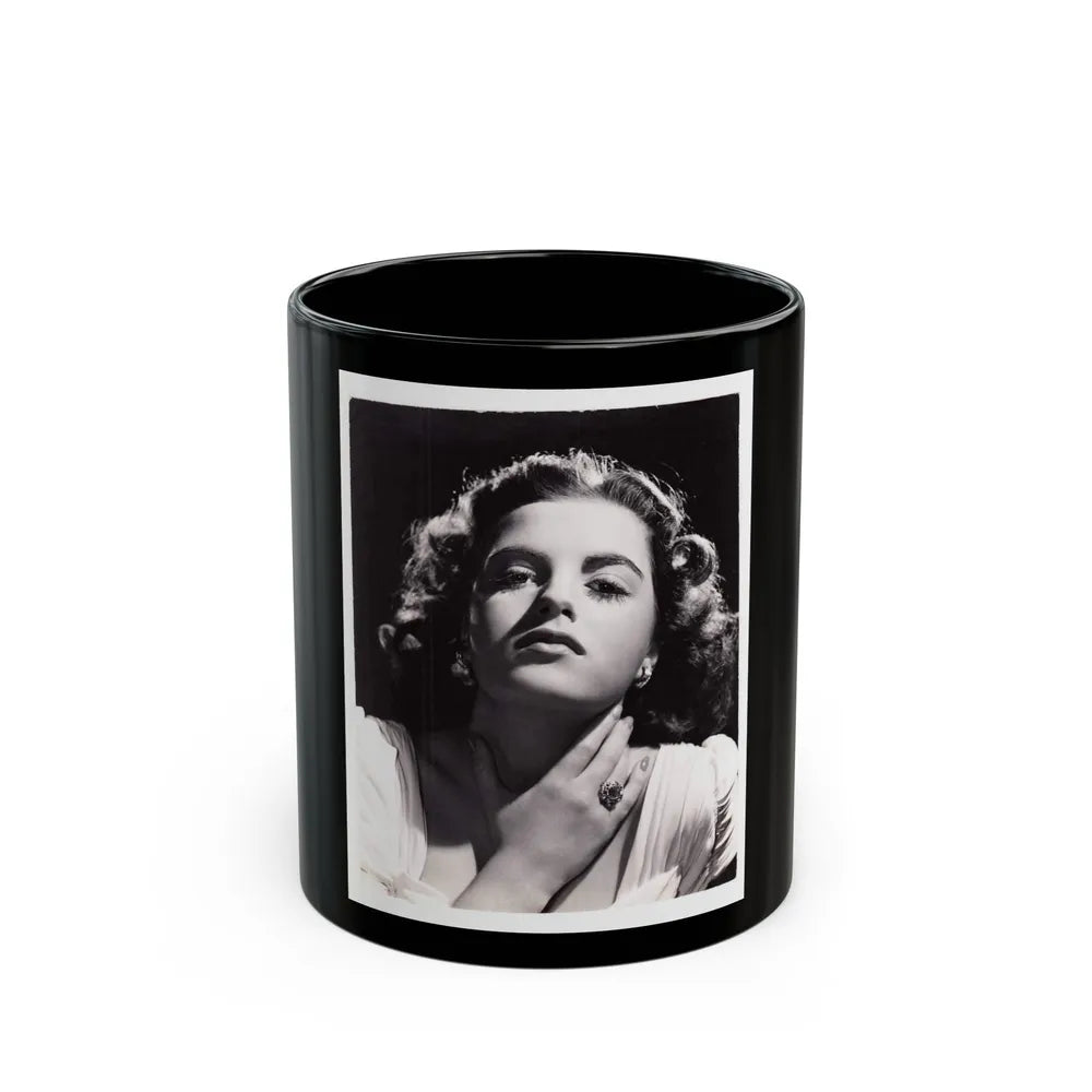 Faith Domergue #187 (Vintage Female Icon) Black Coffee Mug-11oz-Go Mug Yourself