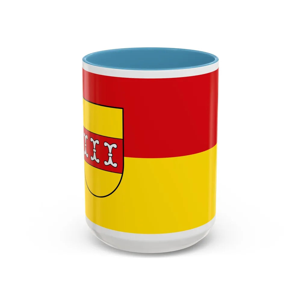 Flag of Borken Germany - Accent Coffee Mug-15oz-Light Blue-Go Mug Yourself