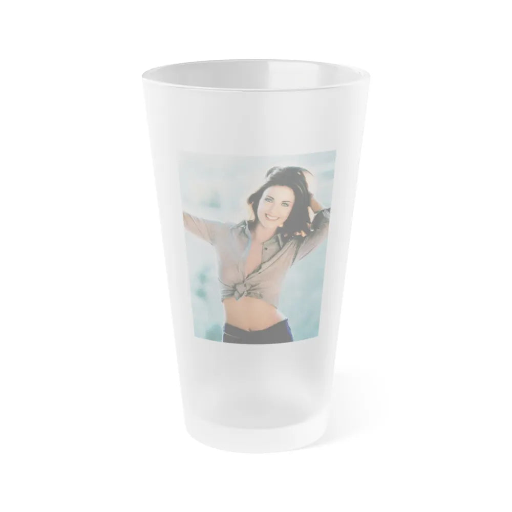 Lynda Carter #274 (Vintage Female Icon) Frosted Pint 16oz-16oz-Frosted-Go Mug Yourself