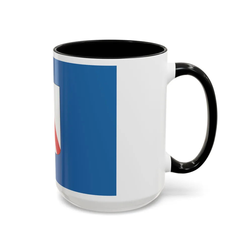 Flag of Campania Italy - Accent Coffee Mug-Go Mug Yourself