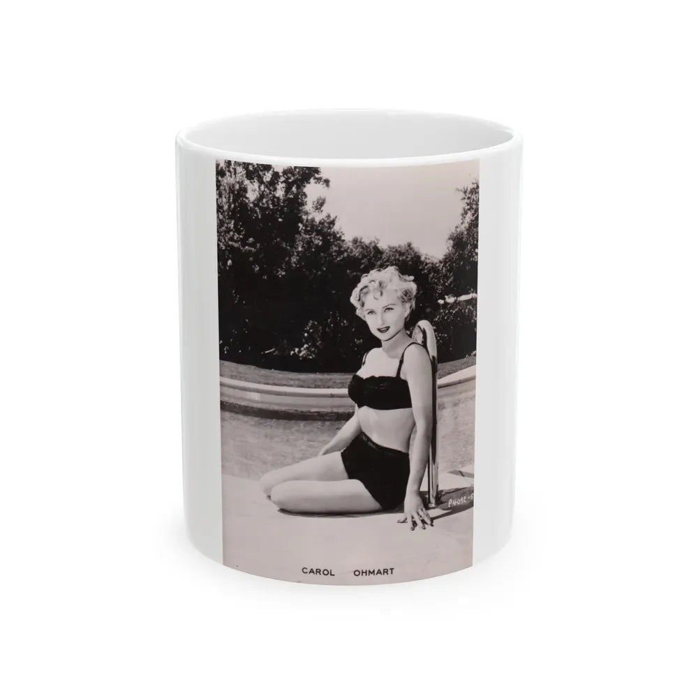 Carol Ohmart #68 (Vintage Female Icon) White Coffee Mug-11oz-Go Mug Yourself