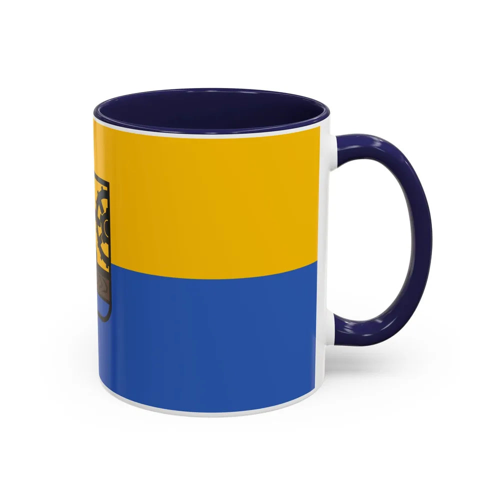 Flag of Katowice Poland - Accent Coffee Mug-Go Mug Yourself