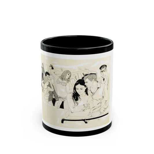 Cosmopolitan Illustration (1) - Black Coffee Mug-11oz-Go Mug Yourself