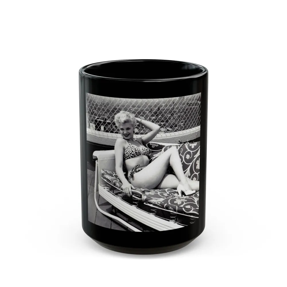 Barbara Nichols #400 (Vintage Female Icon) Black Coffee Mug-15oz-Go Mug Yourself