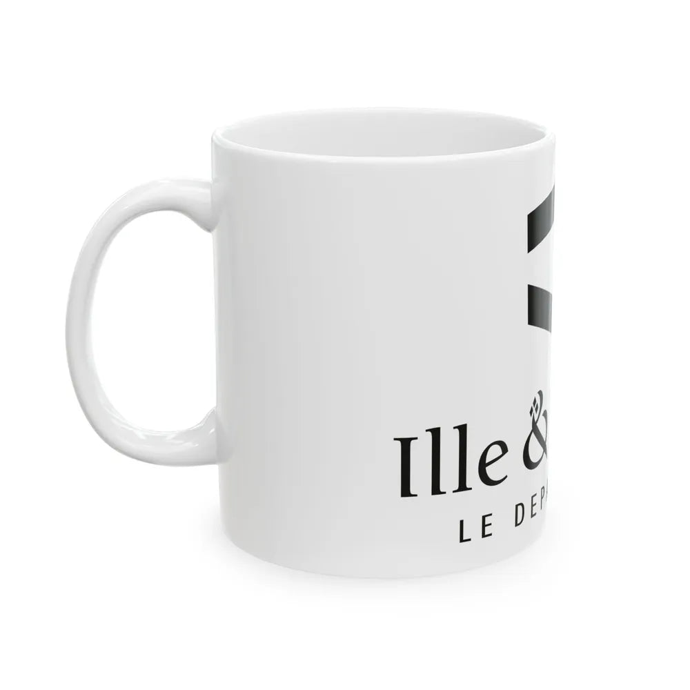 Flag of Ille et Vilaine France - White Coffee Mug-Go Mug Yourself