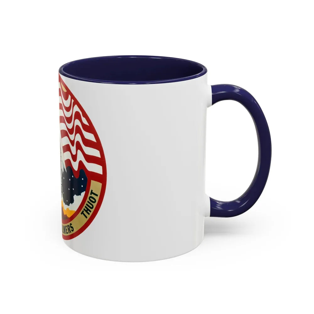 STS 36 (NASA) Accent Coffee Mug-Go Mug Yourself