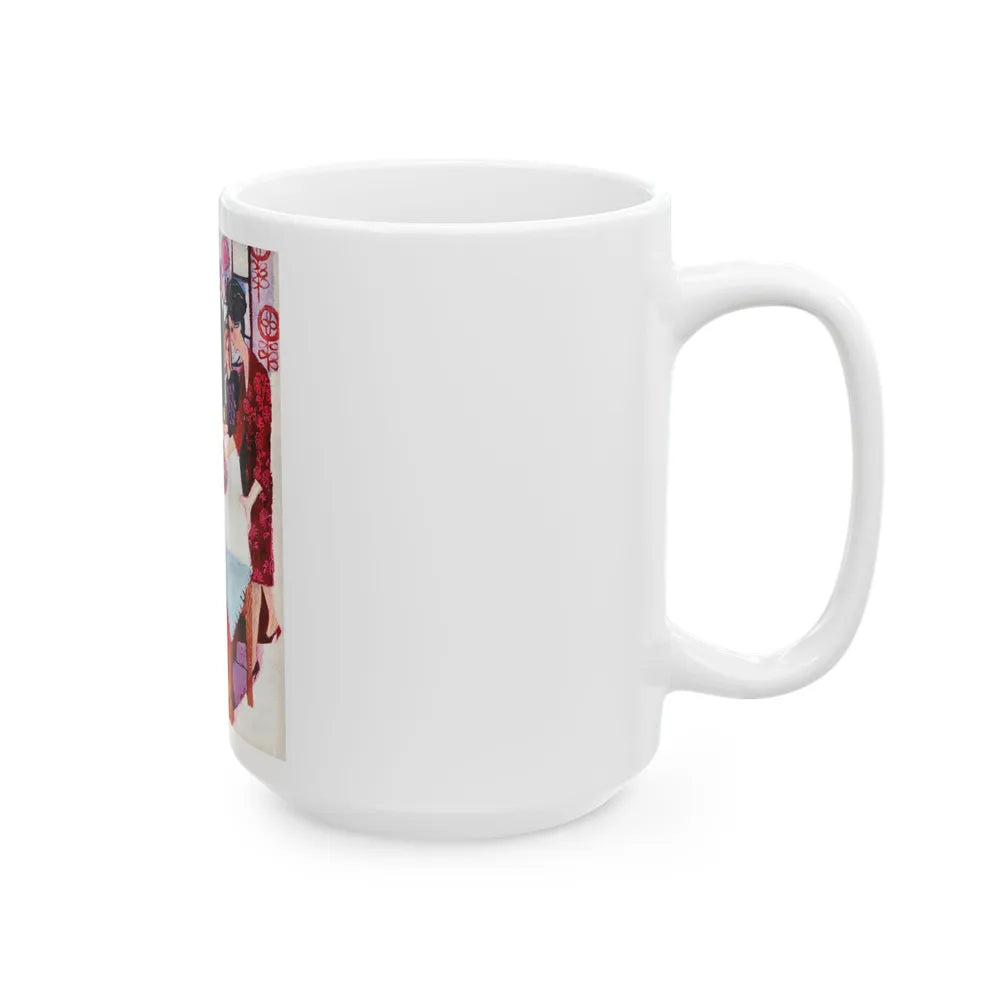 Dusty Valentine by Cathleen Rogers, Homes & Gardens, 1966 - White Coffee Mug-Go Mug Yourself