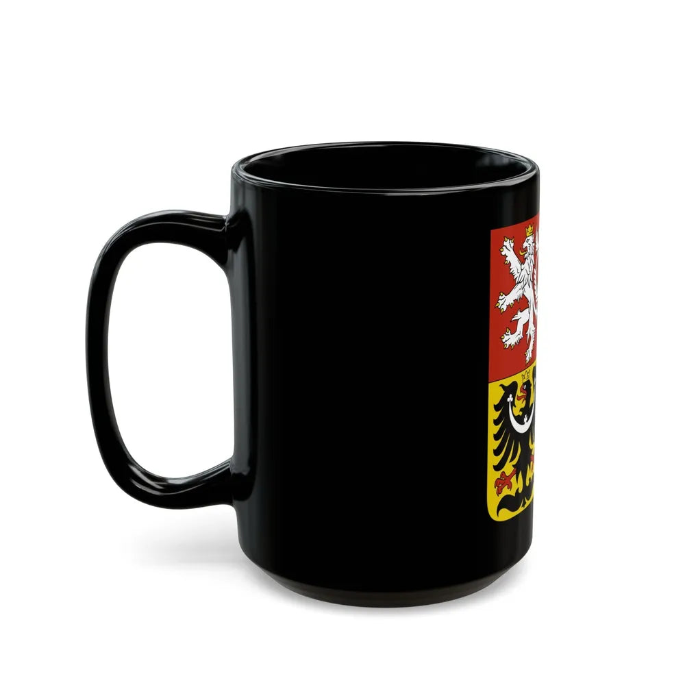 Coat of arms of the Czech Republic - Black Coffee Mug-Go Mug Yourself