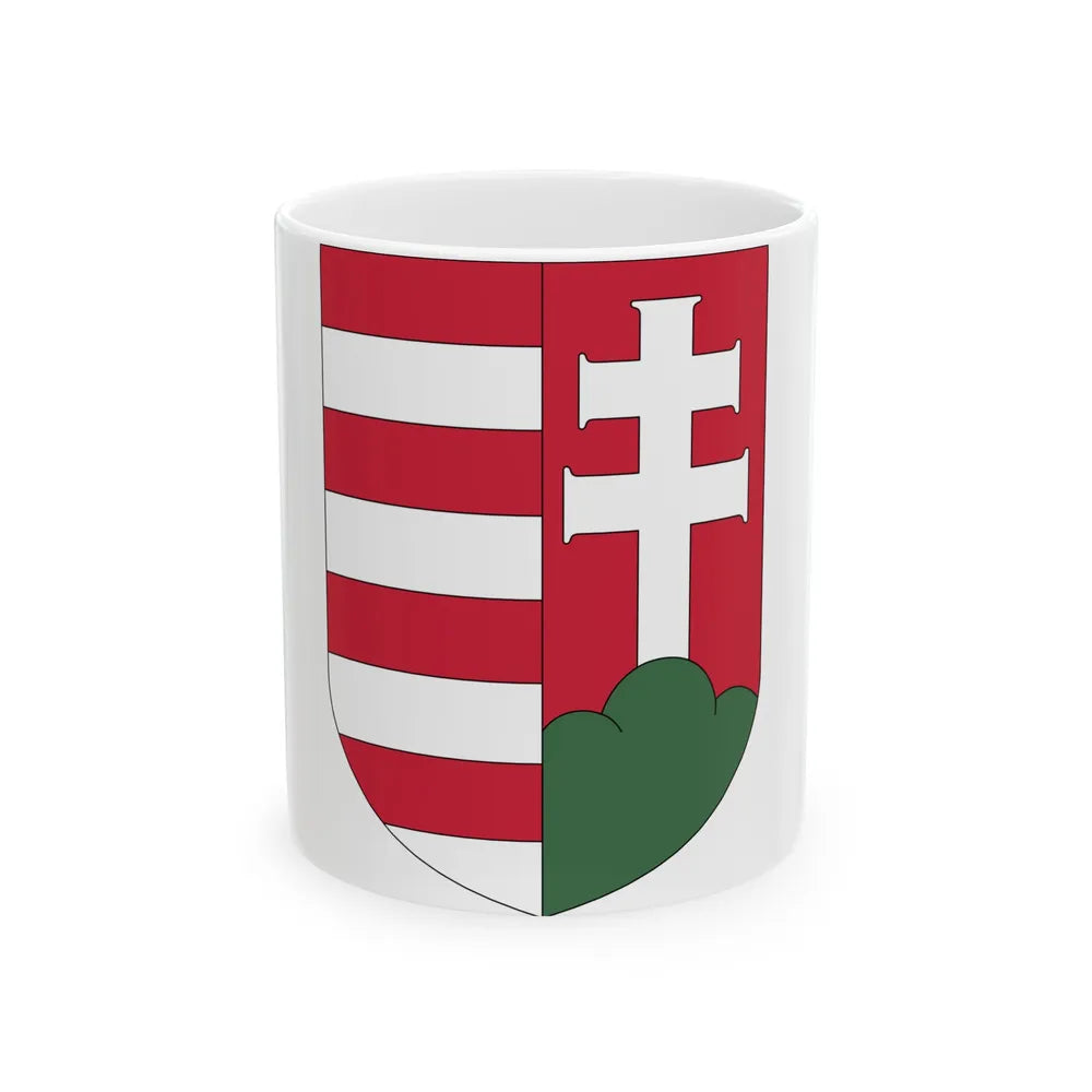 Coat of arms of Hungary (1918-1919) - White Coffee Mug-11oz-Go Mug Yourself