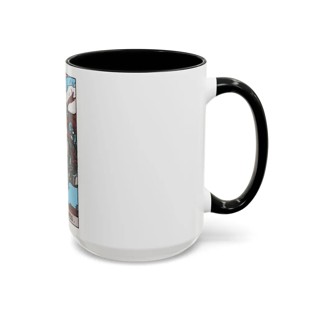 The Knight of Swords (Tarot Card) Accent Coffee Mug-Go Mug Yourself