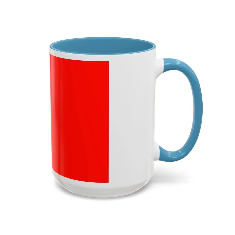 Flag of Cagliari Italy - Accent Coffee Mug-Go Mug Yourself