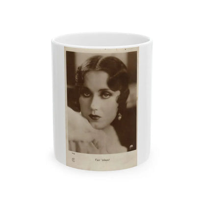 Fay Wray #117 (Vintage Female Icon) White Coffee Mug-11oz-Go Mug Yourself