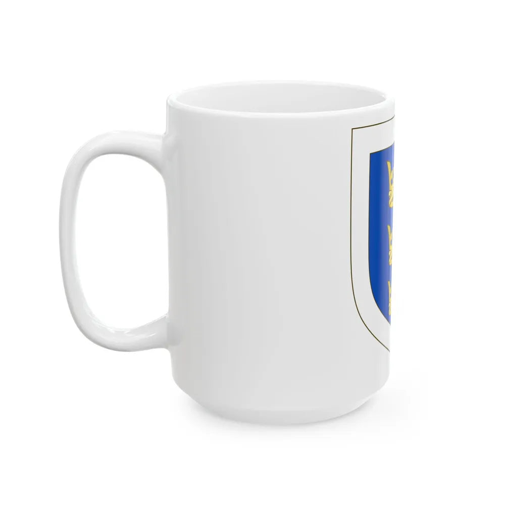 Coat of arms of the Lordship of Ireland - White Coffee Mug-Go Mug Yourself