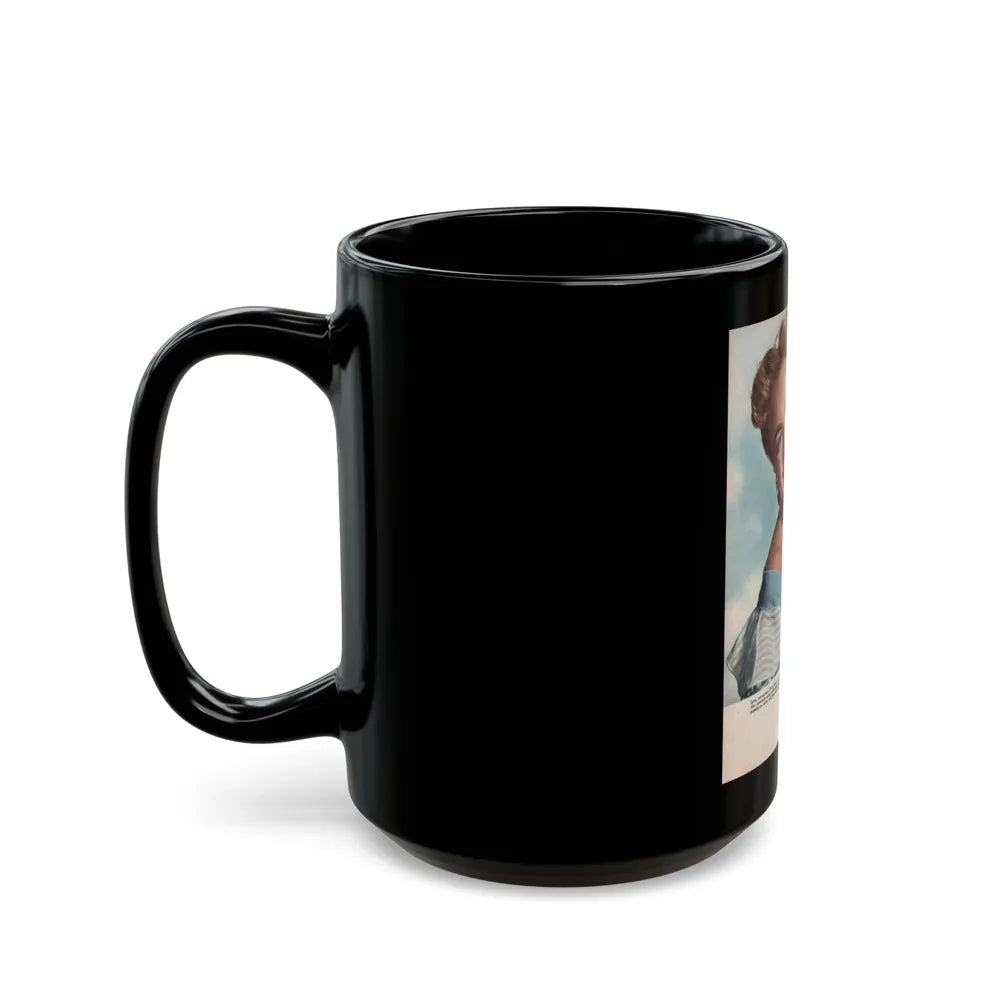 Terry Moore #541 - Magazine Page Photo (Vintage Female Icon) Black Coffee Mug-Go Mug Yourself