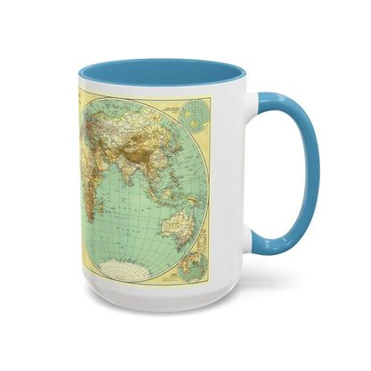 World Map (1935) (Map) Accent Coffee Mug-Go Mug Yourself