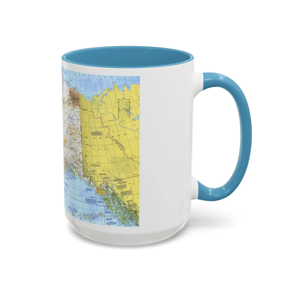 USA - Alaska (1975) (Map) Accent Coffee Mug-Go Mug Yourself