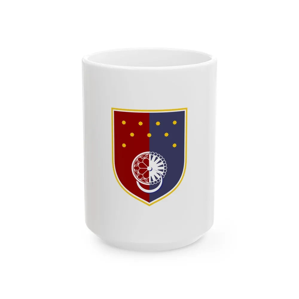 Flag of Sarajevo Canton Bosnia and Herzegovina - White Coffee Mug-15oz-Go Mug Yourself