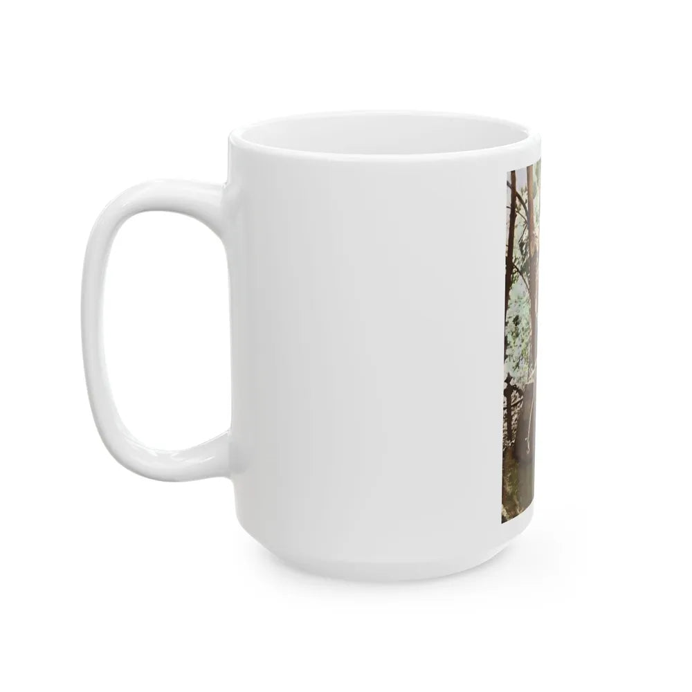 Veronica Carlson #84 - Partially Topless1 (Vintage Female Icon) White Coffee Mug-Go Mug Yourself