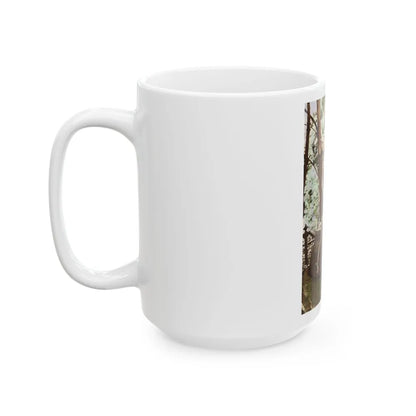 Veronica Carlson #84 - Partially Topless1 (Vintage Female Icon) White Coffee Mug-Go Mug Yourself