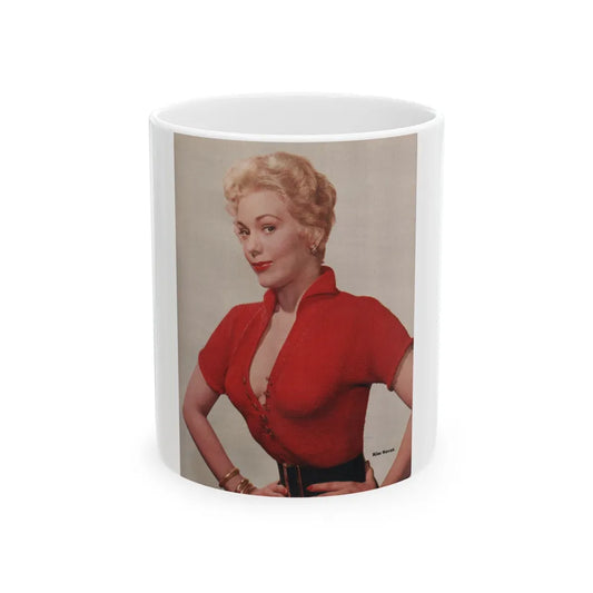 Kim Novak #393 - Photoplay Pin-Ups Magazine Issue #5 (Vintage Female Icon) White Coffee Mug-11oz-Go Mug Yourself