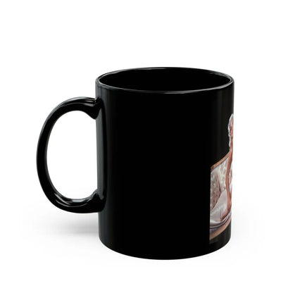 Jayne Mansfield #100 (Vintage Female Icon) Black Coffee Mug-Go Mug Yourself