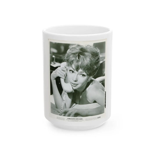 Barbara Rush #229 (Vintage Female Icon) White Coffee Mug-15oz-Go Mug Yourself