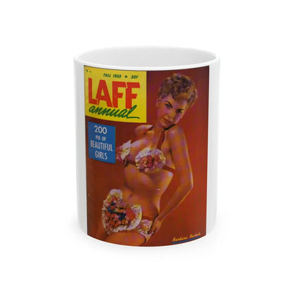 Barbara Nichols #164 - Mag. Cover (Vintage Female Icon) White Coffee Mug-11oz-Go Mug Yourself