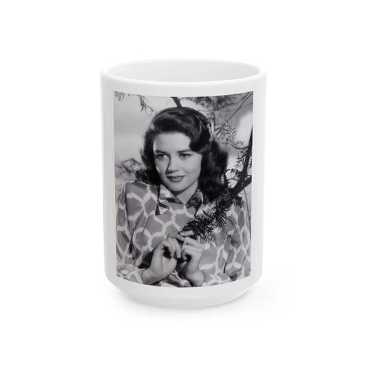 Dorothy Malone #131 (Vintage Female Icon) White Coffee Mug-15oz-Go Mug Yourself