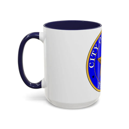 Seal of Dallas - Accent Coffee Mug-Go Mug Yourself