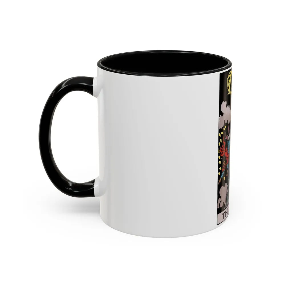 The Tower (Tarot Card) Accent Coffee Mug-Go Mug Yourself