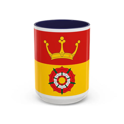 Flag of Hampshire UK - Accent Coffee Mug-15oz-Navy-Go Mug Yourself