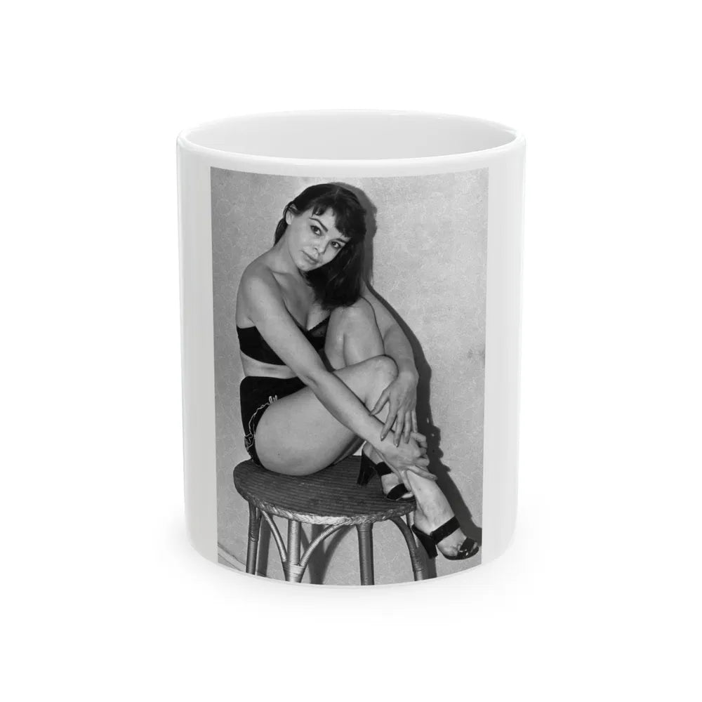 Janet Munro #22 (Vintage Female Icon) White Coffee Mug-11oz-Go Mug Yourself