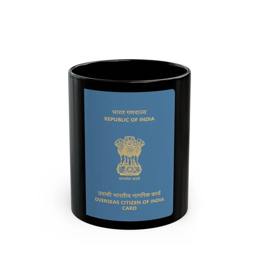 Indian Overseas Card - Black Coffee Mug-11oz-Go Mug Yourself