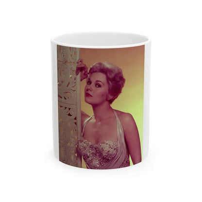 Kim Novak #305 (Vintage Female Icon) White Coffee Mug-11oz-Go Mug Yourself