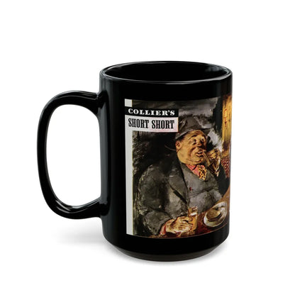 Ham on Cheese on Rye, Collier's, May 29, 1948 - Black Coffee Mug-Go Mug Yourself