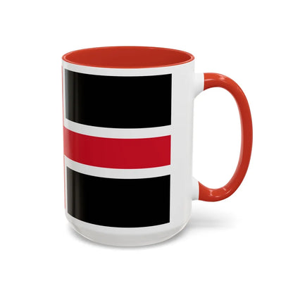 Flag of Durham UK - Accent Coffee Mug-Go Mug Yourself