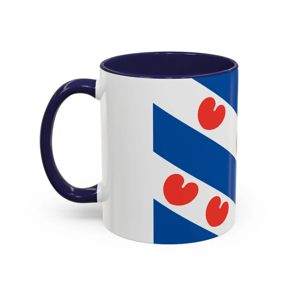 Flag of Friesland Netherlands - Accent Coffee Mug-Go Mug Yourself