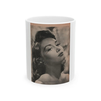 Janette Scott #60 - Life Story+Glamour Photos #38 Fans Star Library - Glamour Photo #7 (Vintage Female Icon) White Coffee Mug-11oz-Go Mug Yourself