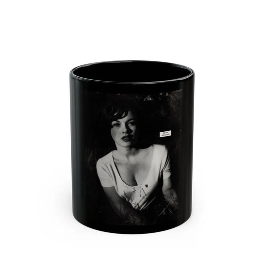 Dawn Richard #79 - Bachelor Pin-Ups Issue #01 Mag. '57 - 1 B&W Photo reverse side of back cover (Vintage Female Icon) Black Coffee Mug-11oz-Go Mug Yourself