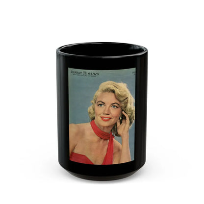 Dorothy Malone #176 - Mag. Cover (Vintage Female Icon) Black Coffee Mug-15oz-Go Mug Yourself